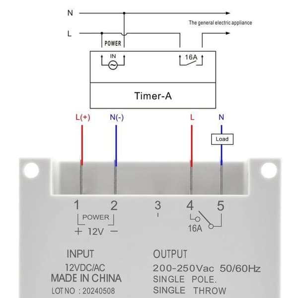 Intervall-switch elektronisk Heschen - CN101A-12V