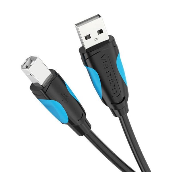 USB-kabel - VENTION - USB 2.0 A till B - 1 meter - Svart - Skrivare, Scanner, PC