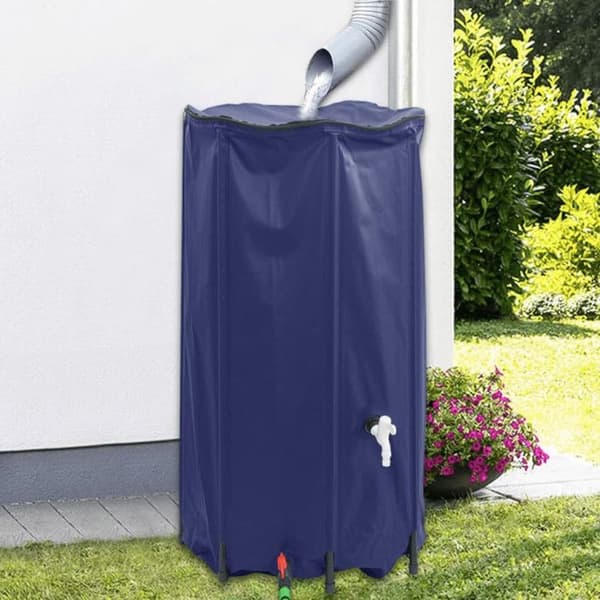 Vattentank med fällbar kran 380 L PVC