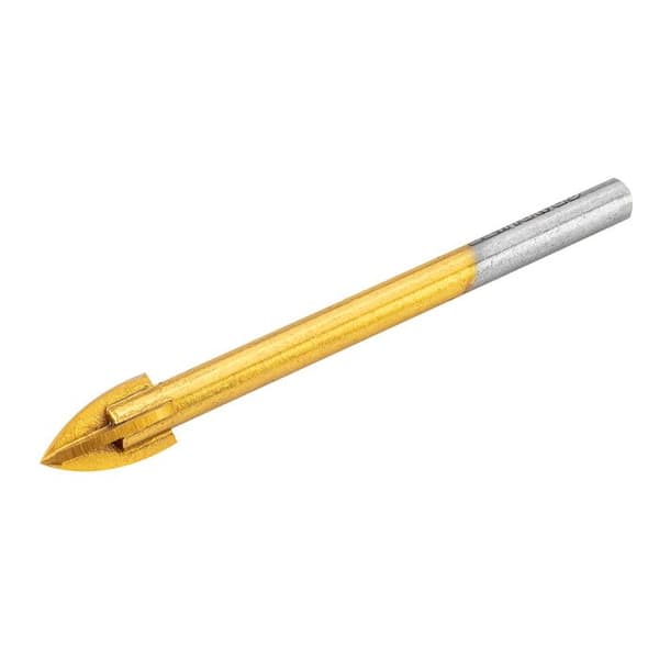 Universell borr - GRAPHITE - 7 mm - Sinterat karbid - Titan - Längd 64 mm