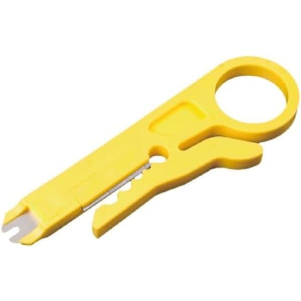 Avmantlingsverktyg - Utrustning - 129412 - CAT5/CAT6 - Punchdown 110 - Gul