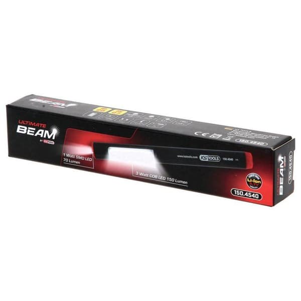 Arbetslampa - KS TOOLS - UltimateBEAM - Aluminium - LED - Svart