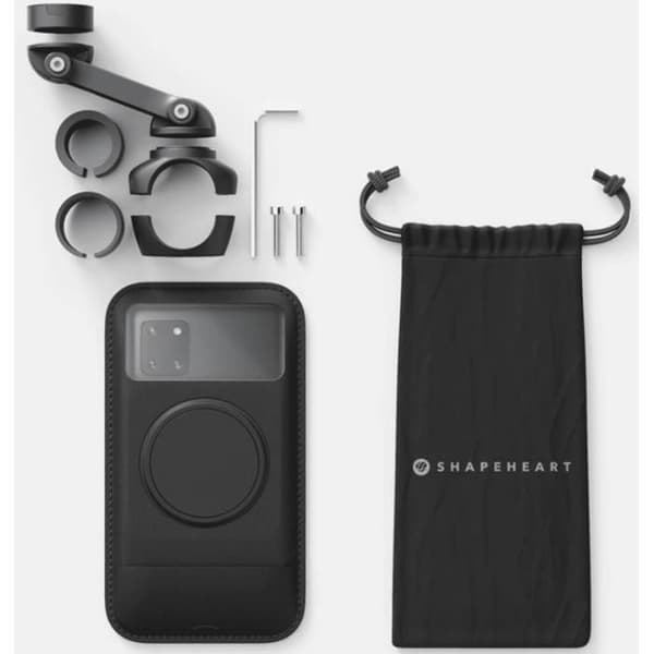 Stöd för smartphone - Shapeheart - Pro Boost - Svart - Plast - MC-styre