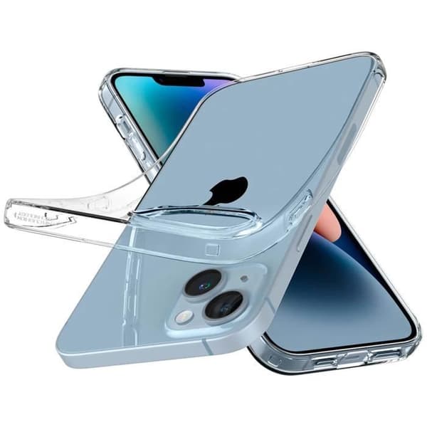 Spigen Liquid Crystal – Transparent mjuk skal för iPhone 14 Plus