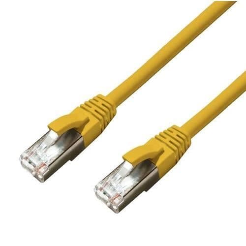Nätverkskabel - MICRO CONNECT - Cat6a - 3 meter - S/FTP (S-STP) - Gul