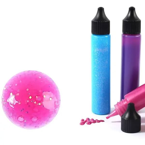 Slow & Art färg - glittrig rosa - 30 ml