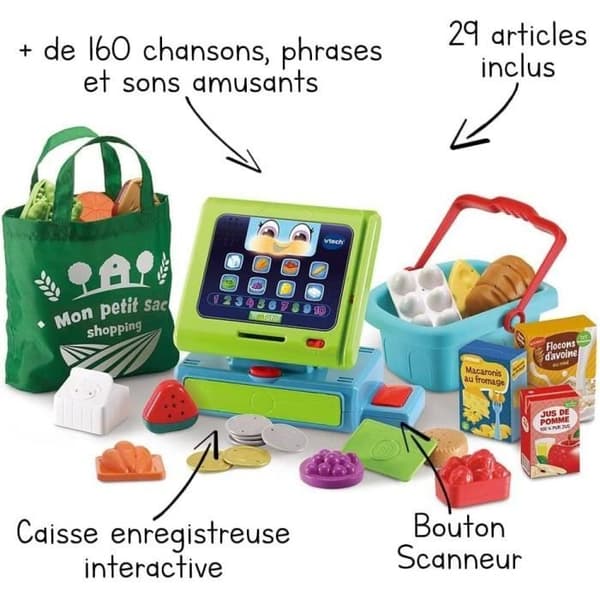 VTECH - 1,2,3 Imitate Me - Maxi Shopping Interactive Cash Register - Imitationsleksak för barn