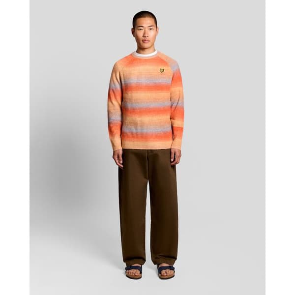 Ribbad tröja med skugga Lyle & Scott