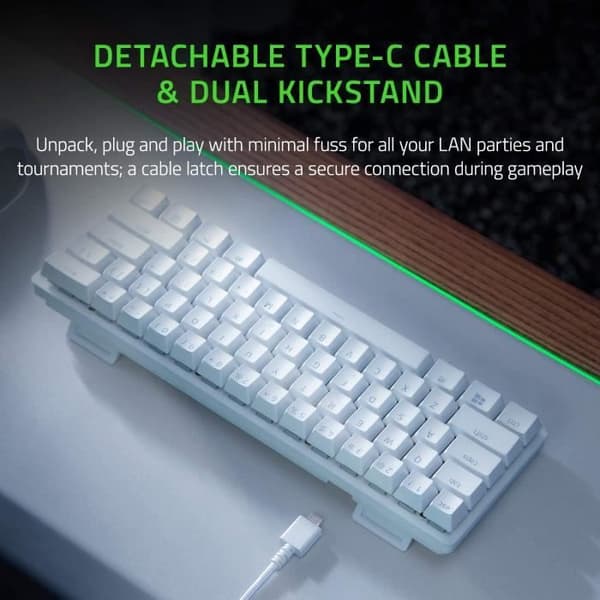 Speltangentbord - Razer - Huntsman Mini - Optisk switch - 60% - Mercury Red