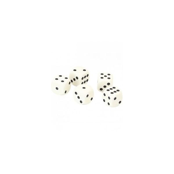 5-pack tärningar - JEUJURA - Vit - Trä - Från 3 år