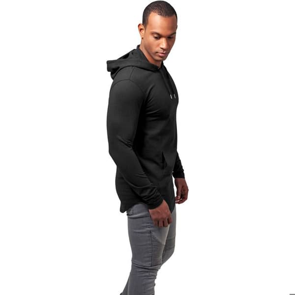 Sweatshirt - URBAN CLASSICS - Basic - Svart - Långa ärmar - Huva