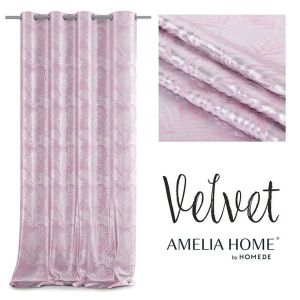 Gardin - dubbla gardiner Ameliahome - /AH/VELV/SIL/POW/140