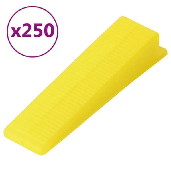 Kakelutjämningssystem 250 kilklossar 500 klipp 2 mm