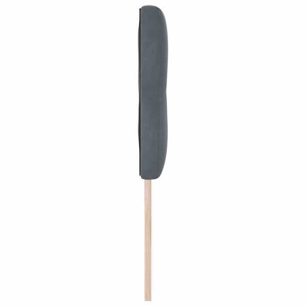 vidaXL Sänggavel Mörkgrå 144 cm Sammet 42007158
