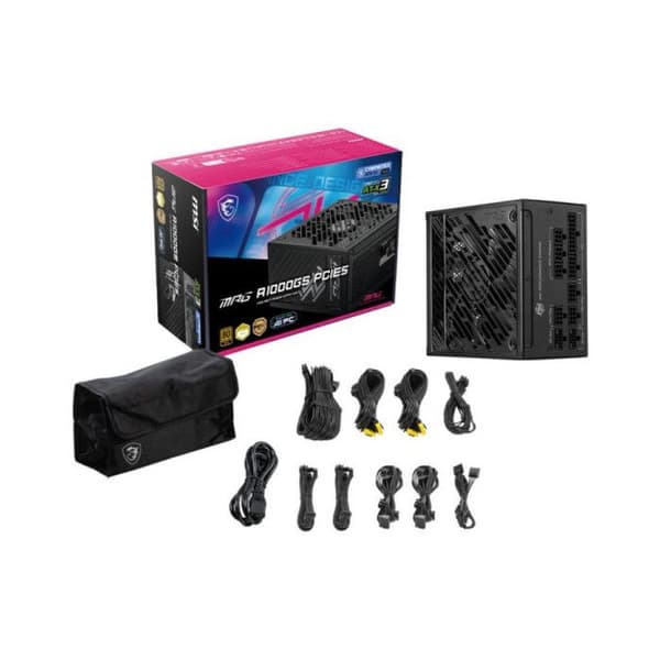 Strömförsörjning - MSI - MPG A1000GS - 1000W - 80PLUS Gold - 100% modulär