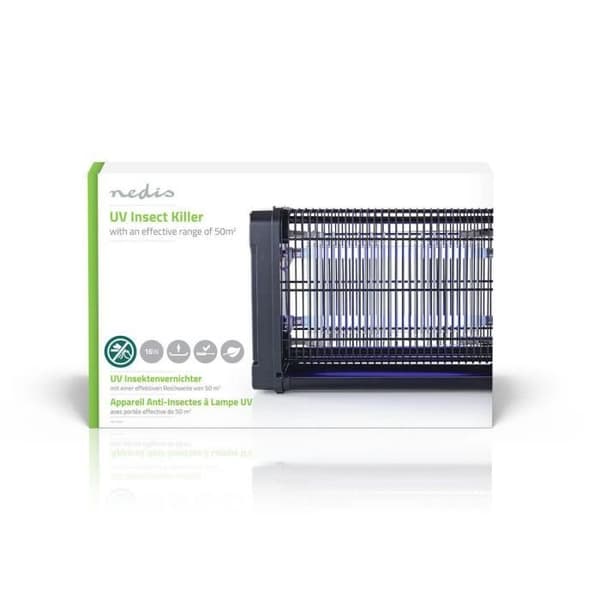 Insektsfälla - NEDIS - 16W - Elektrisk - 50 m² - UV-A 8W