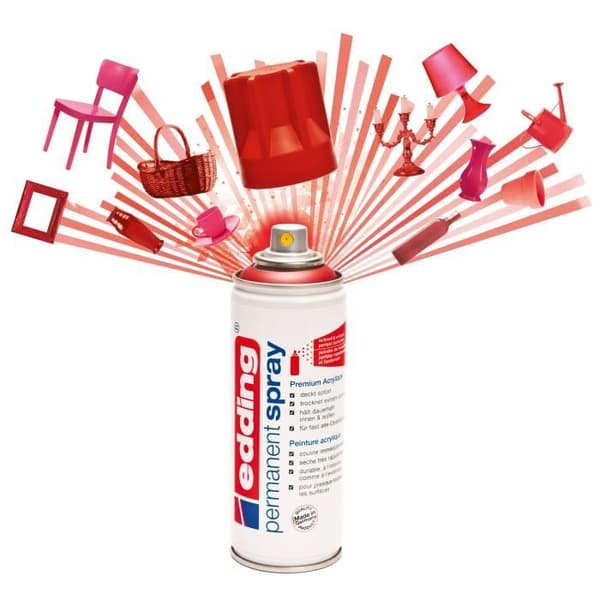 Spray akryl - EDDING - E5200 - 200 ml - Pastellrosa - Blandad