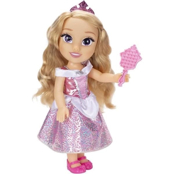 Docka - DISNEY PRINSESS - Aurora den sovande skönheten - 38 cm - Glittrande ögon - Elegant klänning