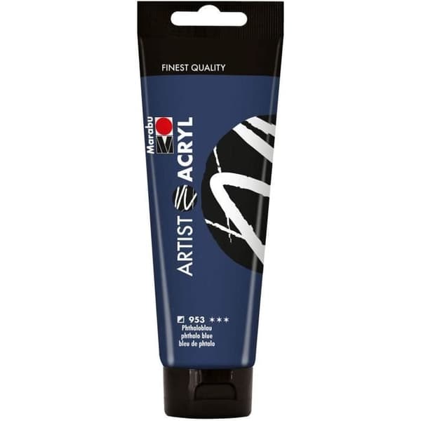 Artist Acryl Paint, 120 ml, Phthalo Blue