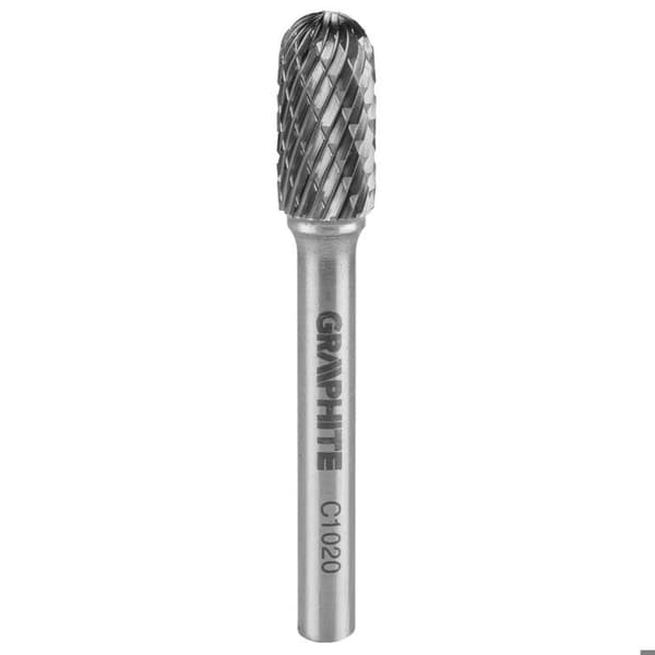 Metallfräs - GRAPHITE - Typ C - 10 x 20 mm - Skaft 6 x 45 mm - Hög hårdhet