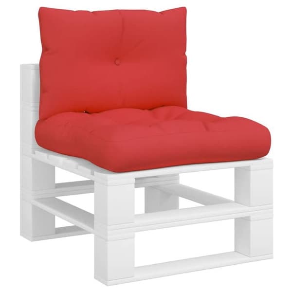 vidaXL Pallkuddar set om 2 röd tyg 360840