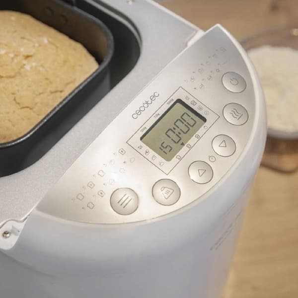 Cecotec Brödmaskin Bread&Co 1000 Läckra. Bröd upp till 1 kg, 19 Automatiska Program, 15 Timmars Programmering