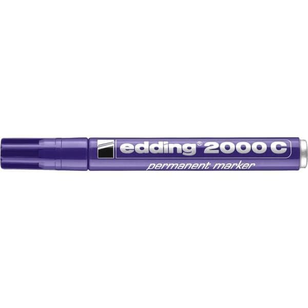 Förpackning med 10 Permanentmarkörer 2000C Lila Rundspets 1,5-3 mm