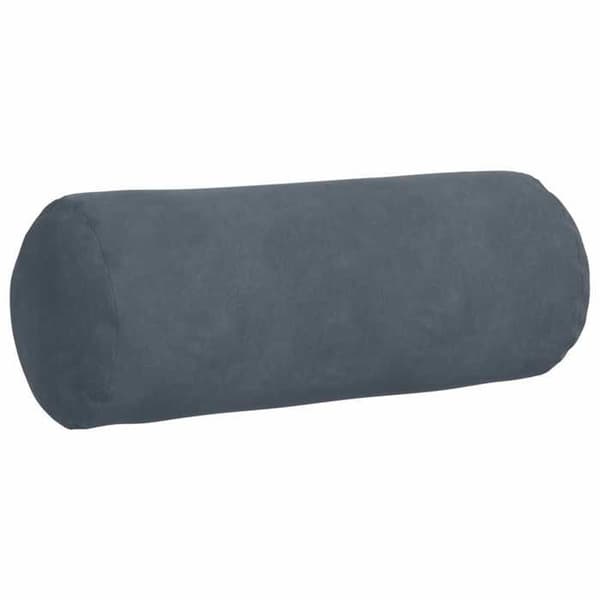 vidaXL Accentkuddar 2 st Mörkgrå Ø 15 x 40 cm 42014286
