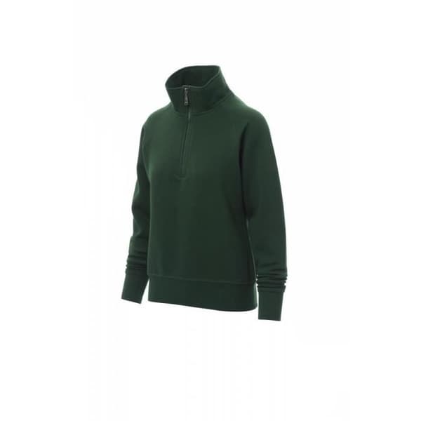 Sweatshirt dam - Payper - Miami+ - Skogsgrön - Raglanärmar - Elastiska ribbade muddar och midja