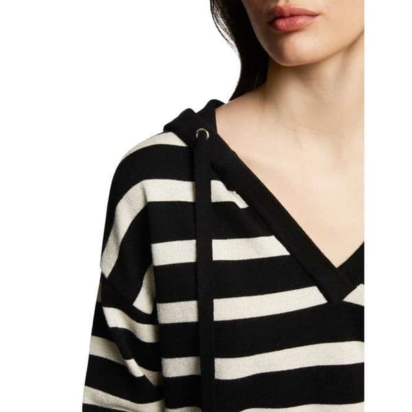 Pull Noir Femme Morgan Pull Col V 241-MBALLON-NIV