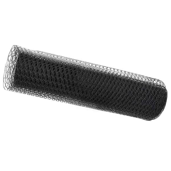 vidaXL Hexagonal stängsel Grå 0,6 x 25 m PVC 42005521