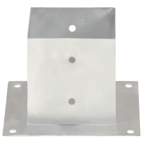 vidaXL Stolpeankare 4 st Galvaniserad Metall 141 mm