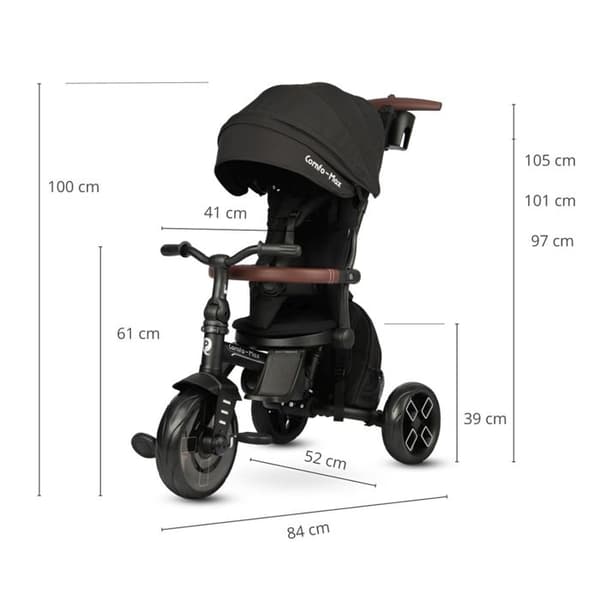 Trehjulig Comfo Max Noir