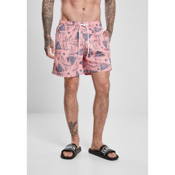 Badshorts Urban Classics mönster (stora storlekar)