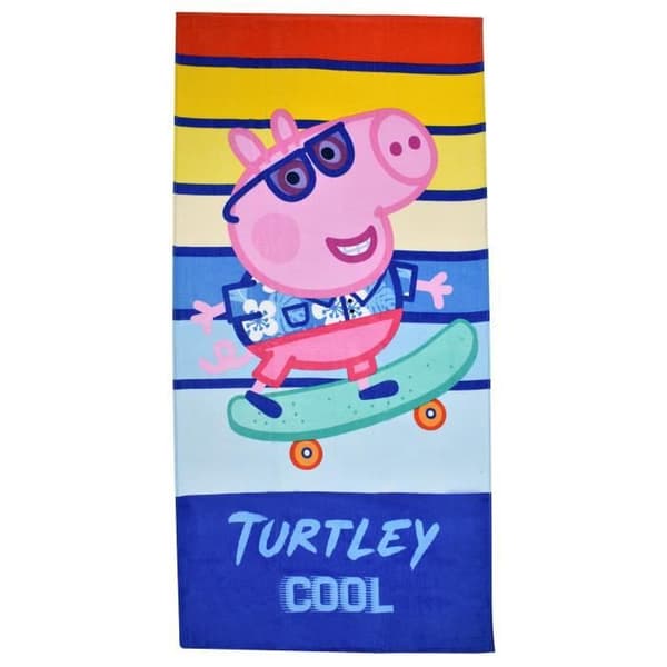Nickelodeon badhandduk Peppa Pig junior 70 x 140 cm bomull rosa