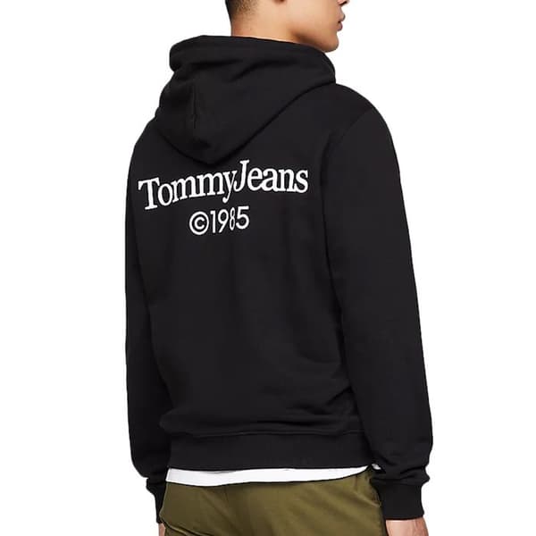 Svart Hoodie för Herr Tommy Hilfiger Entry Graphi