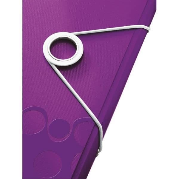 LEITZ Hushållsmapp WOW - Metallic lila