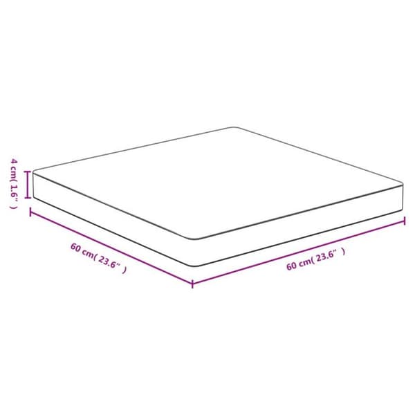 vidaXL Bordsskiva 60x60x4 cm Bambu 352706