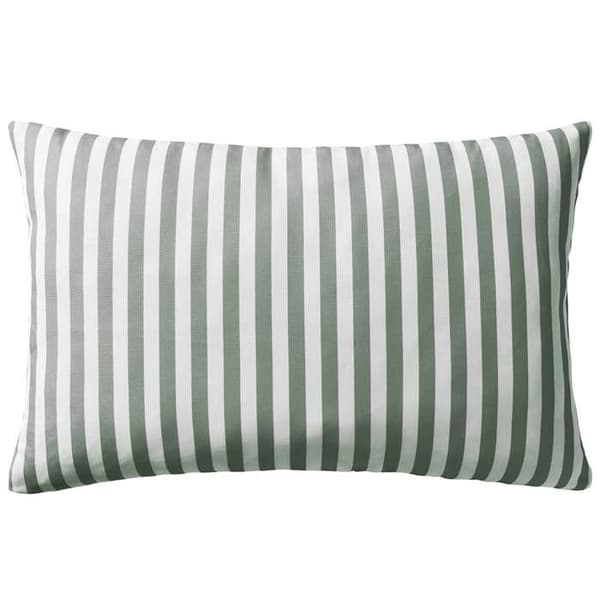 vidaXL Utomhuskudde 2 st Stripe Print 60 x 40 cm Grå