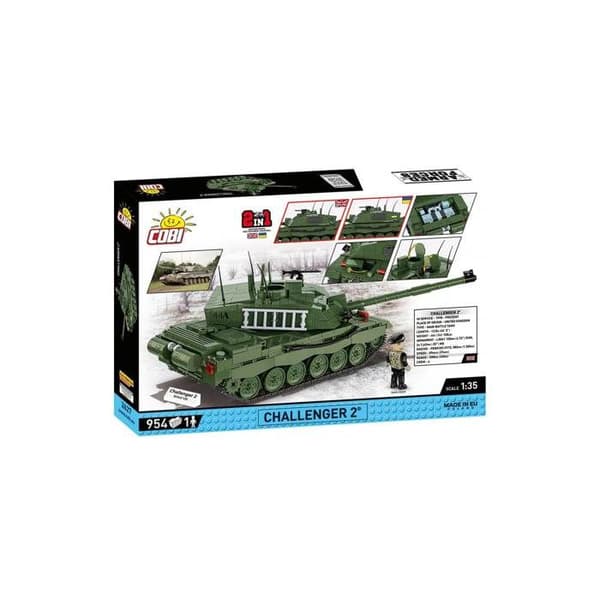 Modell - COBI - Challenger 2 - Grön - 550 delar - Att montera själv