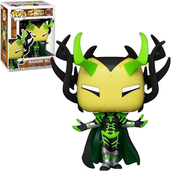 Marvel Infinity Warps Madame Hel POP Figur - Funko - Svart - 9cm