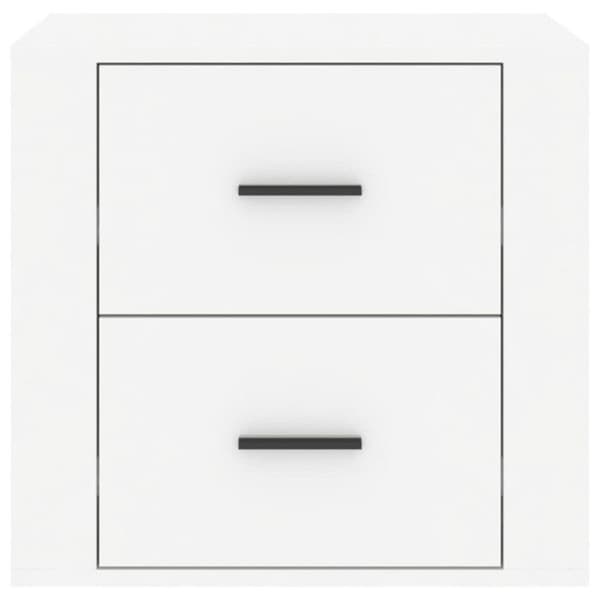 816706 vidaXL Sängbord Vit blank 50x39x47 cm