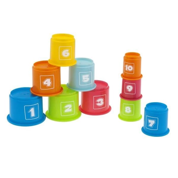 Set med 10 CHICCO staplingskoppar - Blandat - Från 6 månader
