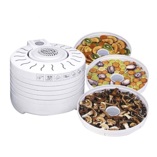 Elektrisk dehydrator, 5 utvidgade plattor på 28 cm MPM MSG-01 250W Vit