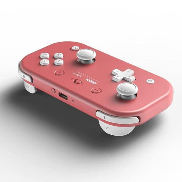 8BitDo Lite 2 Rosamanett Bluetooth för Nintendo Switch, Raspberry, Android och Windows