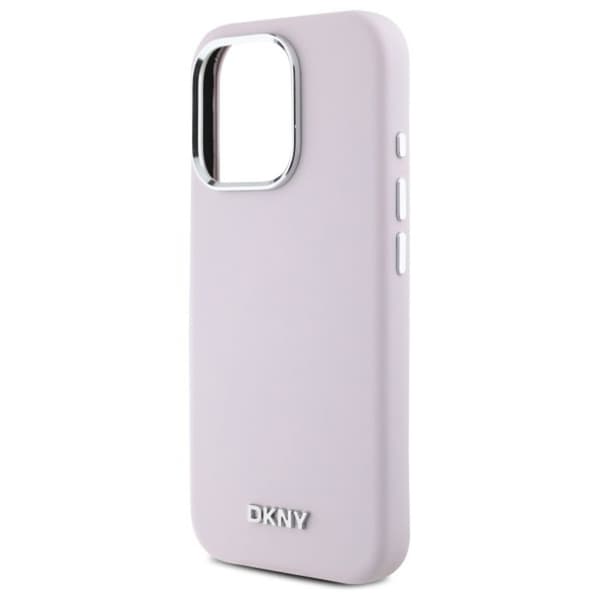 Mobilskal - DKNY - iPhone 16 Pro - Rosa - Flytande silikon - Rep-skydd