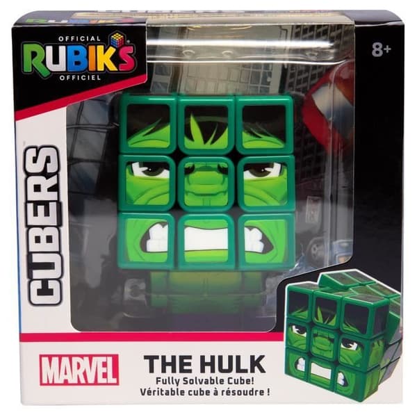 Rubiks kub - 3x3 - från 8 år - Hulk - Marvel