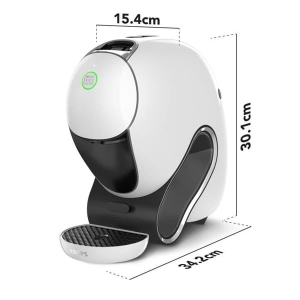 Kaffemaskin - KRUPS - Dolce Gusto Neo Express Vit - 15 bar - SmartBrew™ - Komposterbara papperskapslar