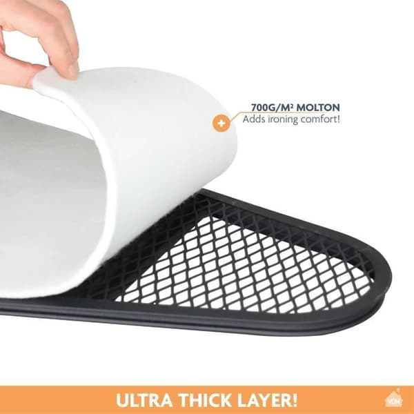 LaundrySpecialist® Molleton Strykbord 700 g 140 x 55 cm