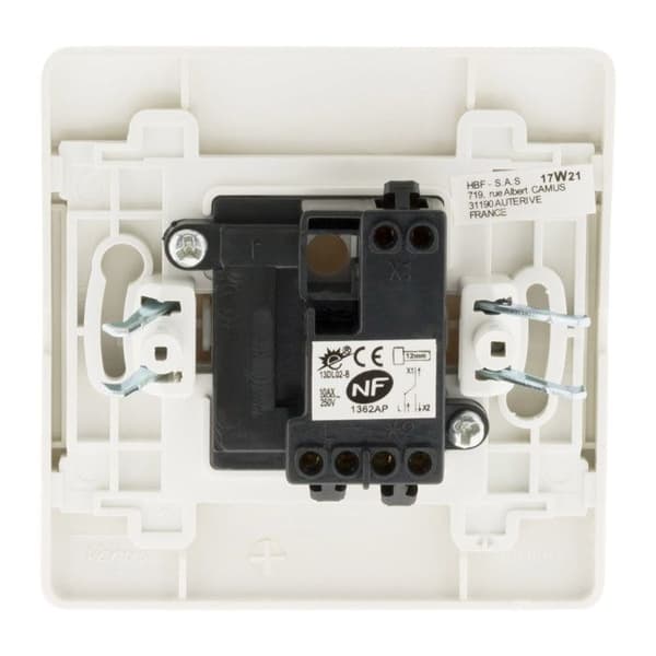 Switch - Matilec - V/VT Enkel infälld - Vit - Inomhus - Trådbunden